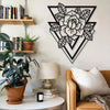 Trigon Flower Triangular | Wall Art Decor - Cut Metal Sign