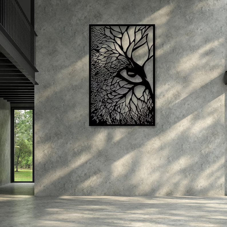 Eye Tree Forest Soul - Cut Metal Sign