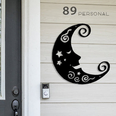 Love You To The Moon And Back - Decor Wall Art - Cut Metal Sign
