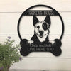 Australian Cattle Dog Lovers Funny Personalized Metal House Sign