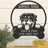Rottweiler's House Dog Lovers Personalized Metal Sign