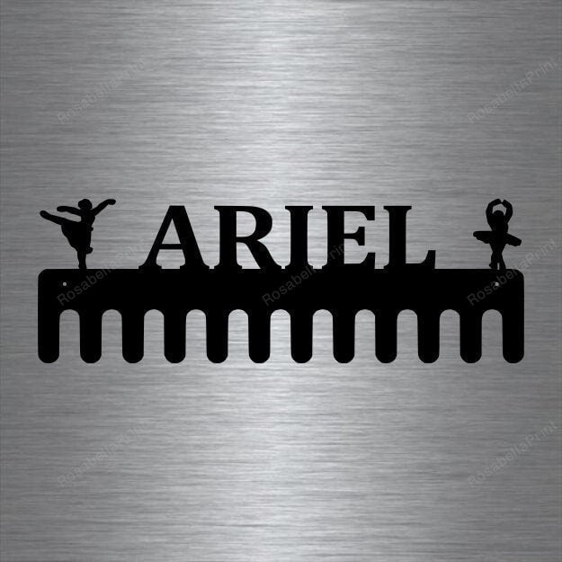 Dance Custom Name Medal Hanger Holder Display Rack 12 Hooks, Cut Metal Signs Dance Custom Bathroom Sign Cool Shop Signs For Garage