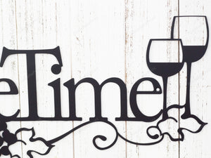 Wine Time Metal Signs Wine Time Man Cave Sign Clean Bar Signs For Home Bar Decor