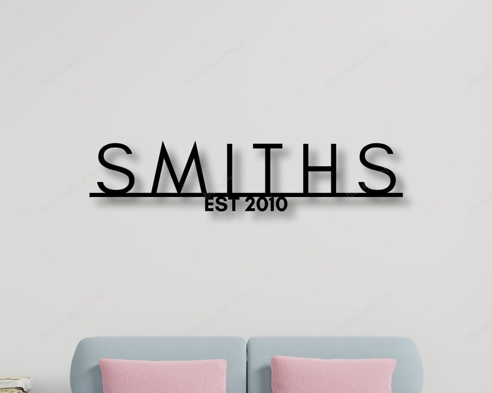 , Family Name Signs Family Metal Fire Pit Signs Kawaii Love Signs For Home Decor
