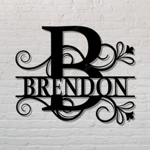 Custom Metal Name Sign Custom Metal Home Decor Signs Metal Fit Metal Signs For Garage Man Cave