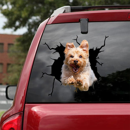 [sk1474-snf-lad]-yorkshire-crack-sticker-dogs-lover