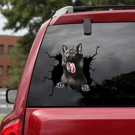 German Shepherd Crack Stickers Custom The Cutest Decal Christmas Gifts For Sister