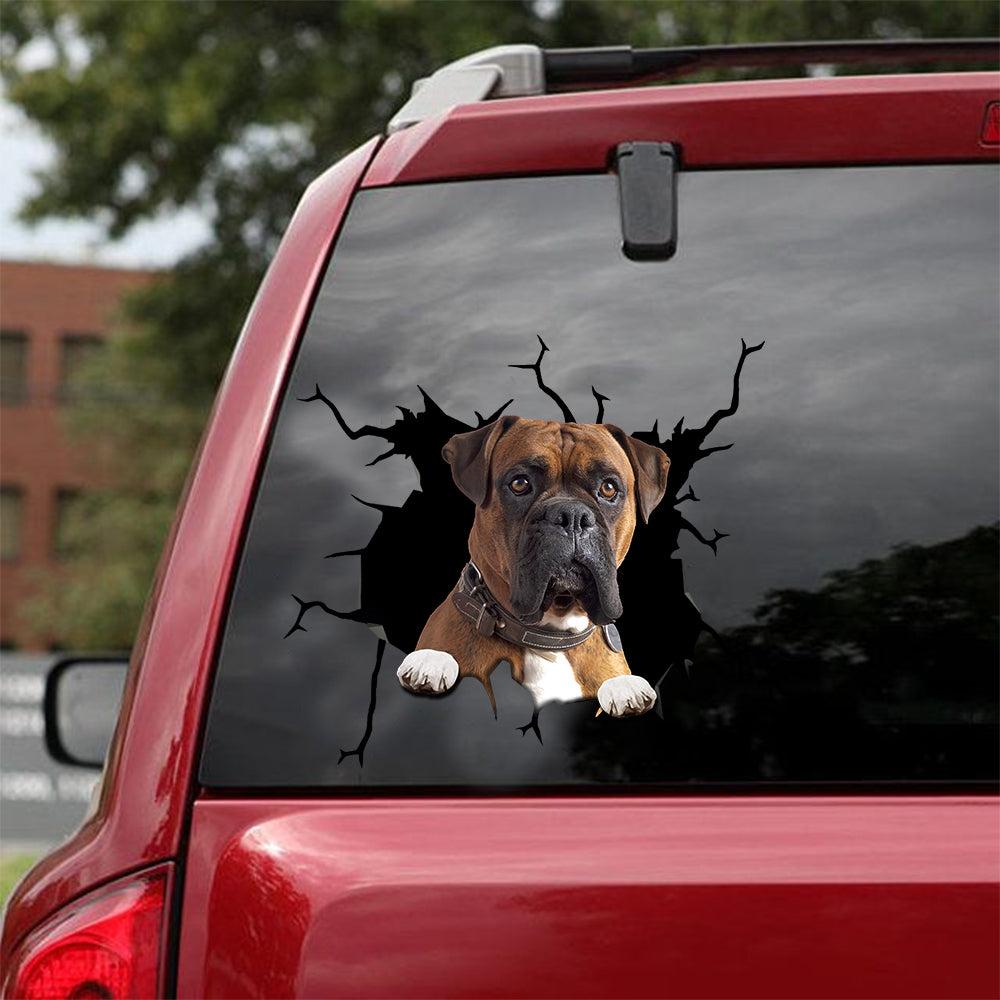 [sk0525-snf-tnt]-boxer-crack-car-sticker-dogs-lover