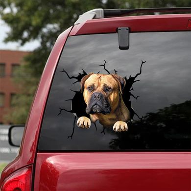 [sk0485-snf-tnt]-bullmastiff-crack-sticker-dogs-lover