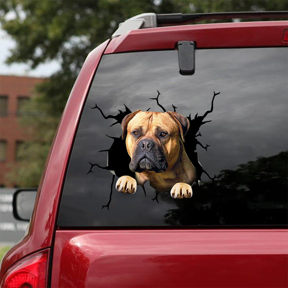 [sk0485-snf-tnt]-bullmastiff-crack-sticker-dogs-lover