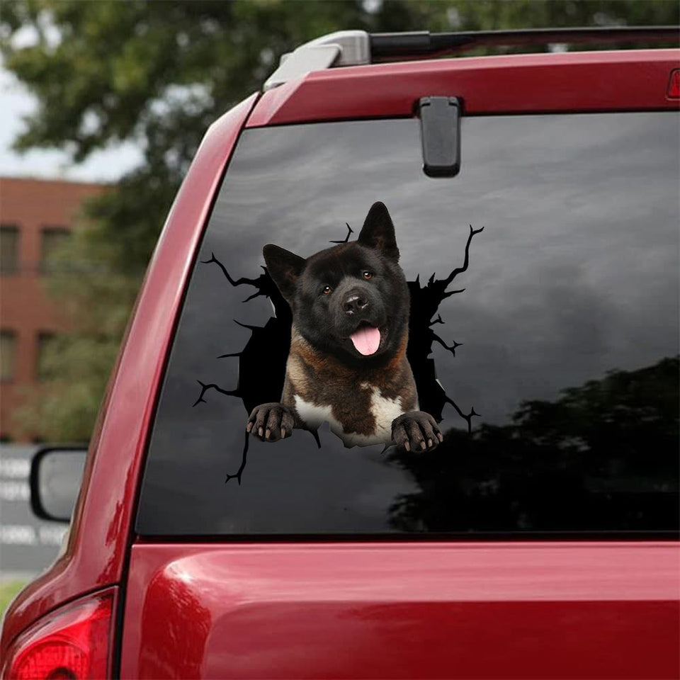 [da1000-snf-tnt]-akita-crack-car-sticker-dogs-lover