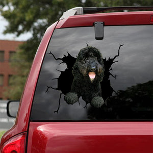 [ld0379-snf-lad]-goldendoodle-crack-car-sticker-dogs-lover