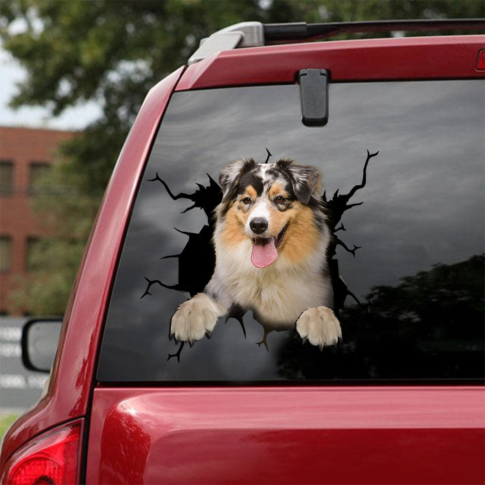 [ld0348-snf-lad]-australian-shepherd-crack-car-sticker-dogs-lover