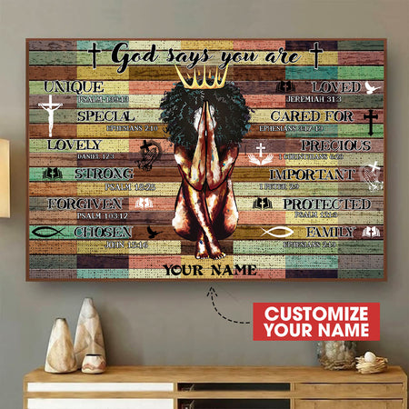 [ld0816-snf-lad]-black-god-customized-poster