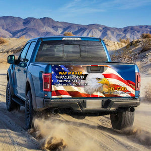 Truck Tailgate Decal Sticker Wrap Eagle My God Tailgate Wrap Decals For Trucks