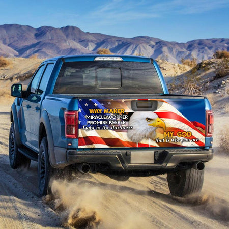 Truck Tailgate Decal Sticker Wrap Eagle My God Tailgate Wrap Decals For Trucks