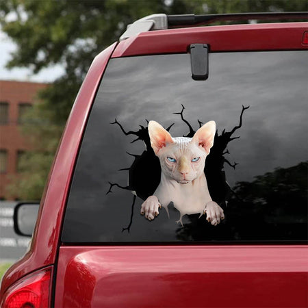 Sphynx Cat Sticker Chart Funny Faces Circle Stickers Presents For Mom