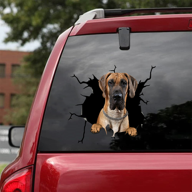 [sk0659-snf-tnt]-great-dane-crack-sticker-dogs-lover