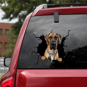 [sk0659-snf-tnt]-great-dane-crack-sticker-dogs-lover