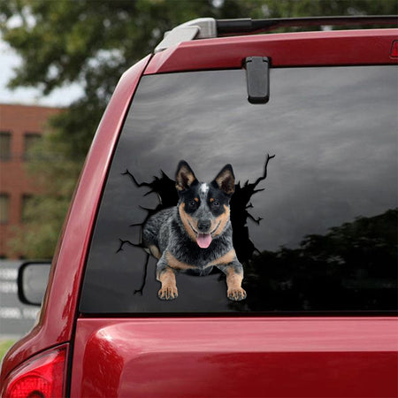 [sk1767-snf-tpa]-blue-heelers-crack-car-sticker-dogs-lover