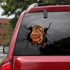 [th0347-snf-tpa]-labrador-crack-car-sticker-dogs-lover