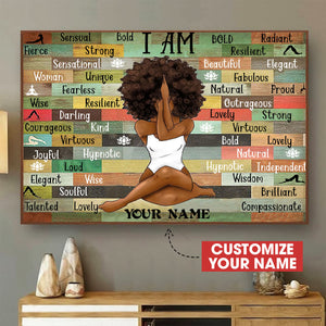 [ld0838-snf-lad]-black-queen-customized-poster