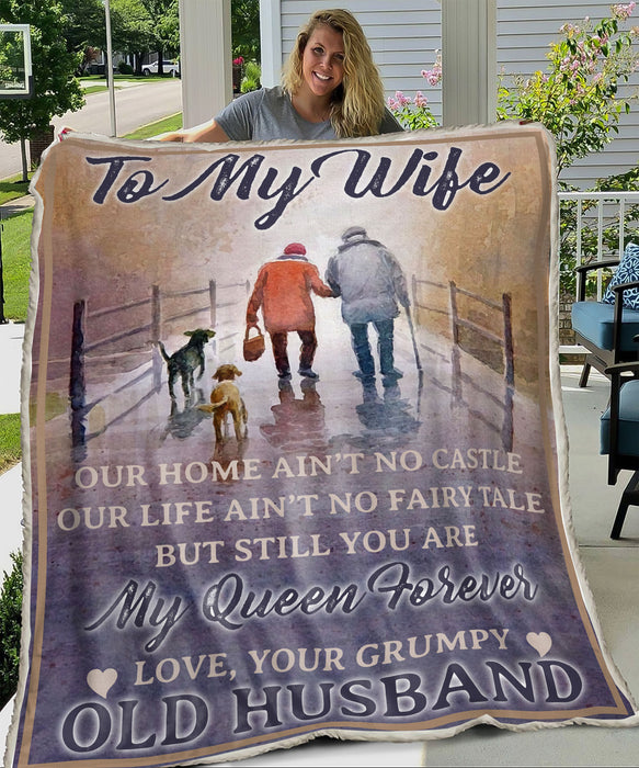 [ld0446-lad]-to-my-wife-fleece-blanket