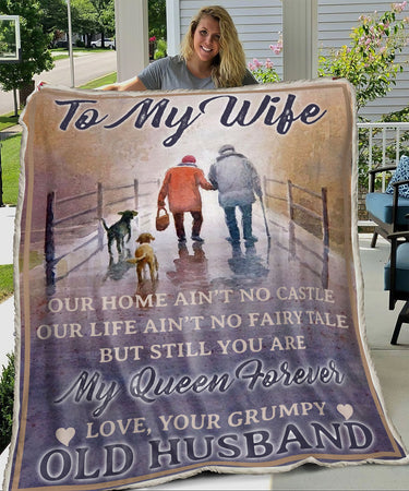 [ld0446-lad]-to-my-wife-fleece-blanket