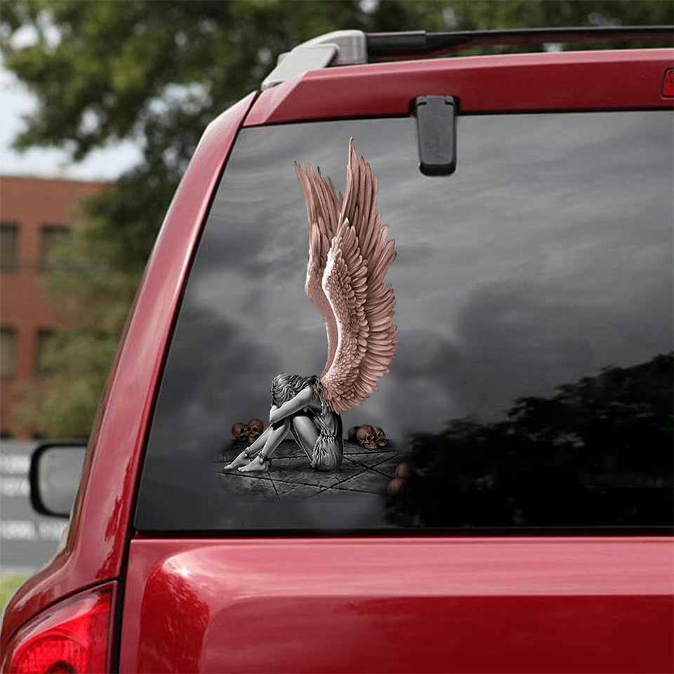 [ld1606-snf-lad]-angel's-crack-car-sticker-angels-lover