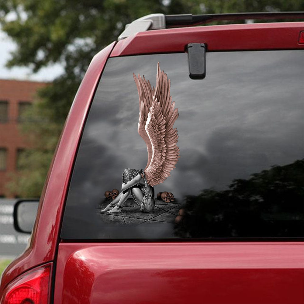 [ld1606-snf-lad]-angel's-crack-car-sticker-angels-lover