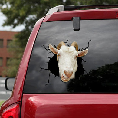 [ld0479-snf-tpa]-billy-goat-crack-car-sticker-goats-lover
