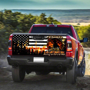 Wildland Firefighter truck Tailgate Decal Sticker Wrap Tailgate Wrap Decals For Trucks