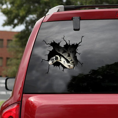 [ld1317-snf-lad]-snake-crack-car-sticker-snakes-lover