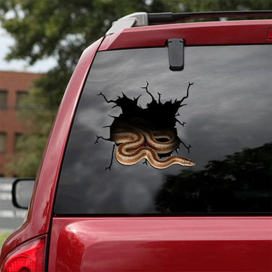 [ld1316-snf-lad]-snake-crack-car-sticker-snakes-lover