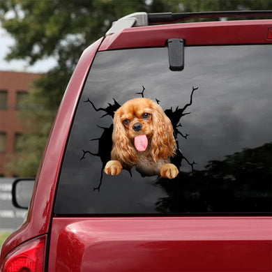 [da0861-snf-tnt]-cocker-spaniel-crack-car-sticker-dogs-lover