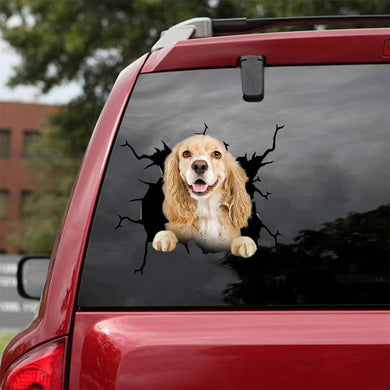 [da0852-snf-tnt]-cocker-spaniel-crack-car-sticker-dogs-lover