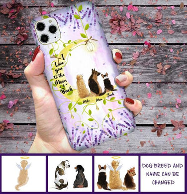 [TH0983-ds-tnt] Love you to the moon and bạck Customized Phone case Cat lovers