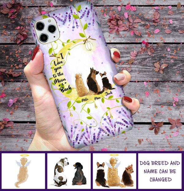 [TH0983-ds-tnt] Love you to the moon and bạck Customized Phone case Cat lovers