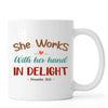 Cat Sewing Personalized Mug