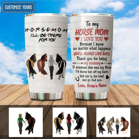 Horse Mom I Love You Customized Tumbler Horse Lovers