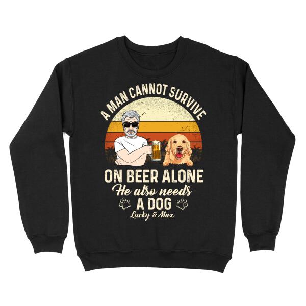 [TH1030-ds-ltn] He also needs a dog Customized All type shirts Dog Lovers