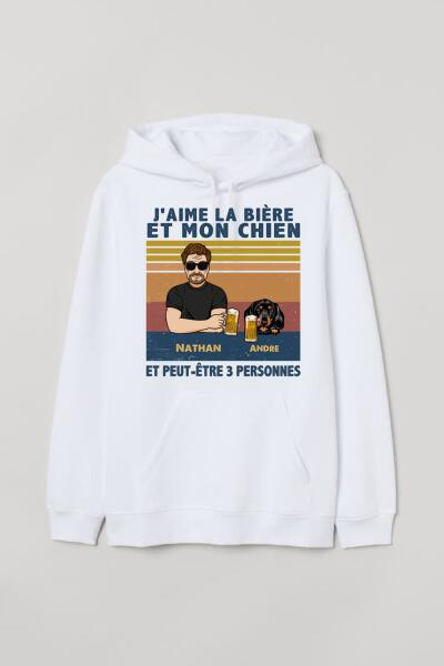 [PQ0408-ds-lad] J'aime Boire Et Mes Chiens Customized All Type Shirts Dog Lovers
