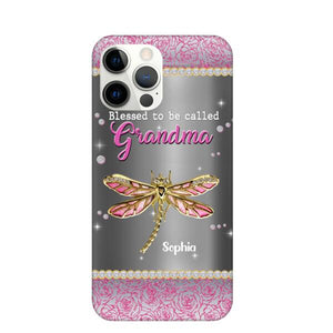 Blessed To Be Called Family Customized Phone Case Family Lovers Dragonfly Lovers