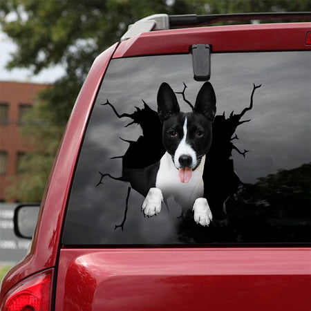 [ld0069-snf-lad]-basenji-dog-crack-car-sticker-dogs-lover
