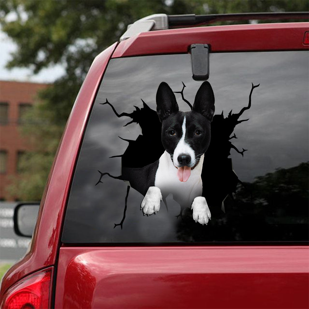 [ld0069-snf-lad]-basenji-dog-crack-car-sticker-dogs-lover