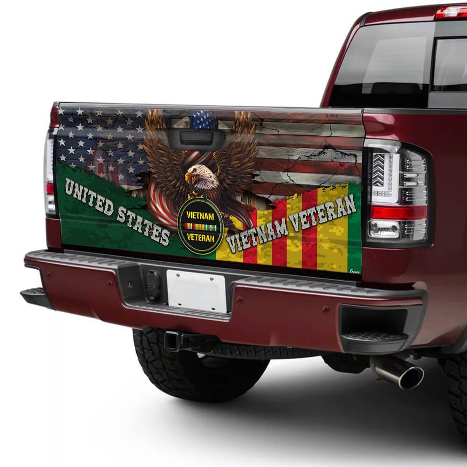 United States Vietnam Veterans Truck Tailgate Wrap Us Veteran Tailgate Wrap Decals For Trucks