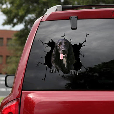 [bv0041-snf-lad]-cocker-spaniel--crack-car-sticker-dogs-lover