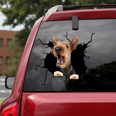 [ld0123-snf-lad]-airedale-terrier-crack-car-sticker-dogs-lover