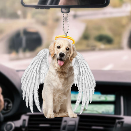 golden-retriever-ornament-decorate-car