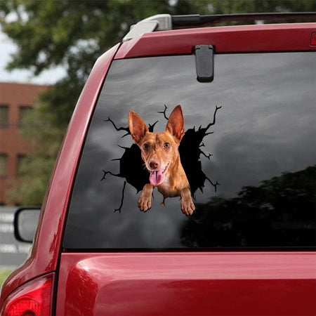 [ld1018-snf-lad]-podenco-crack-car-sticker-dogs-lover